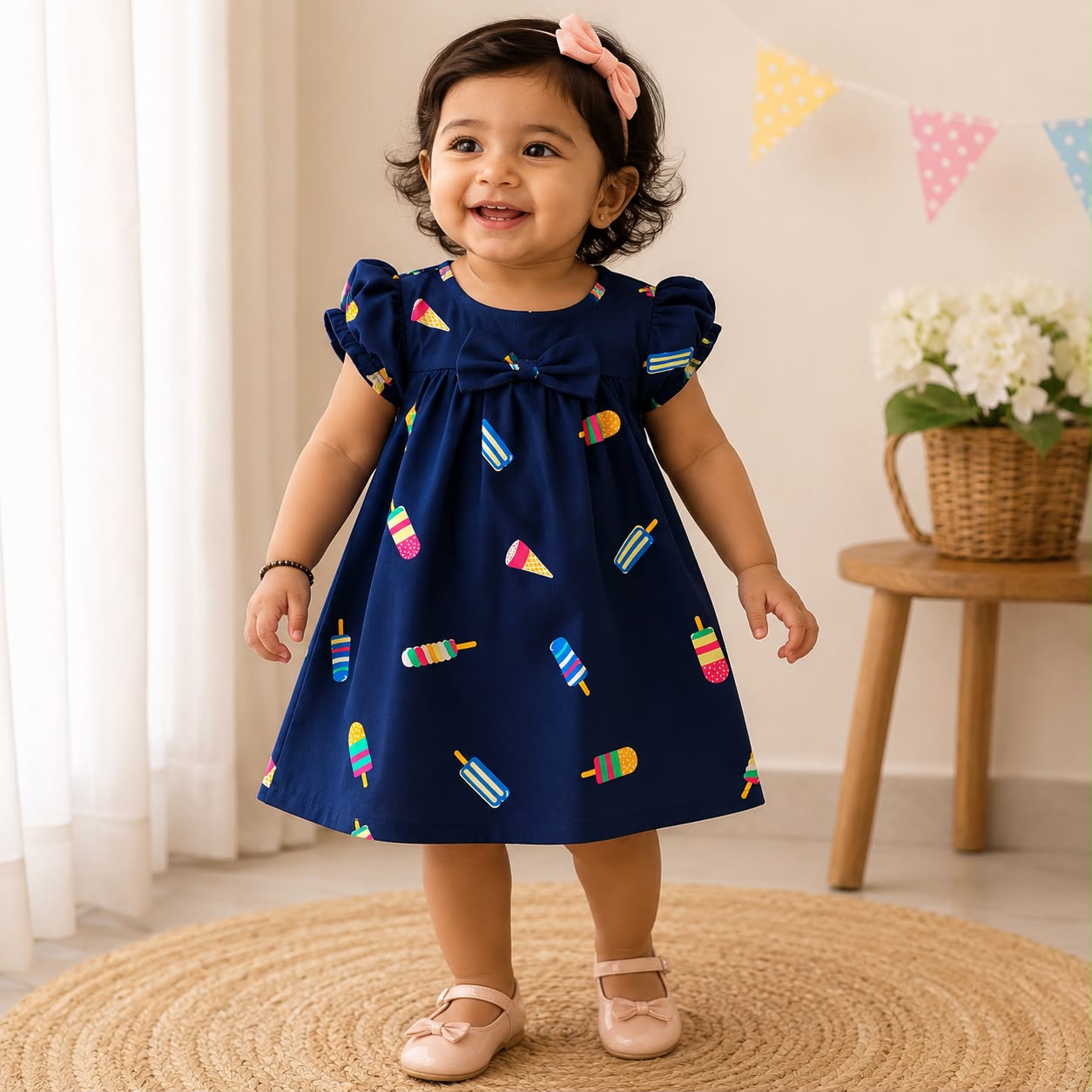 Woven Baby Cotton Frocks CF01