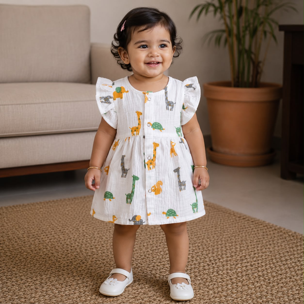 Comfortable Muslin Dresses for Babies