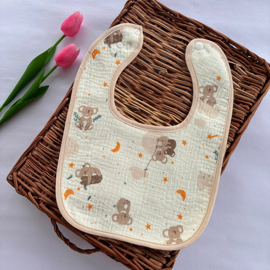 Crinkled Muslin Baby Bib MN01