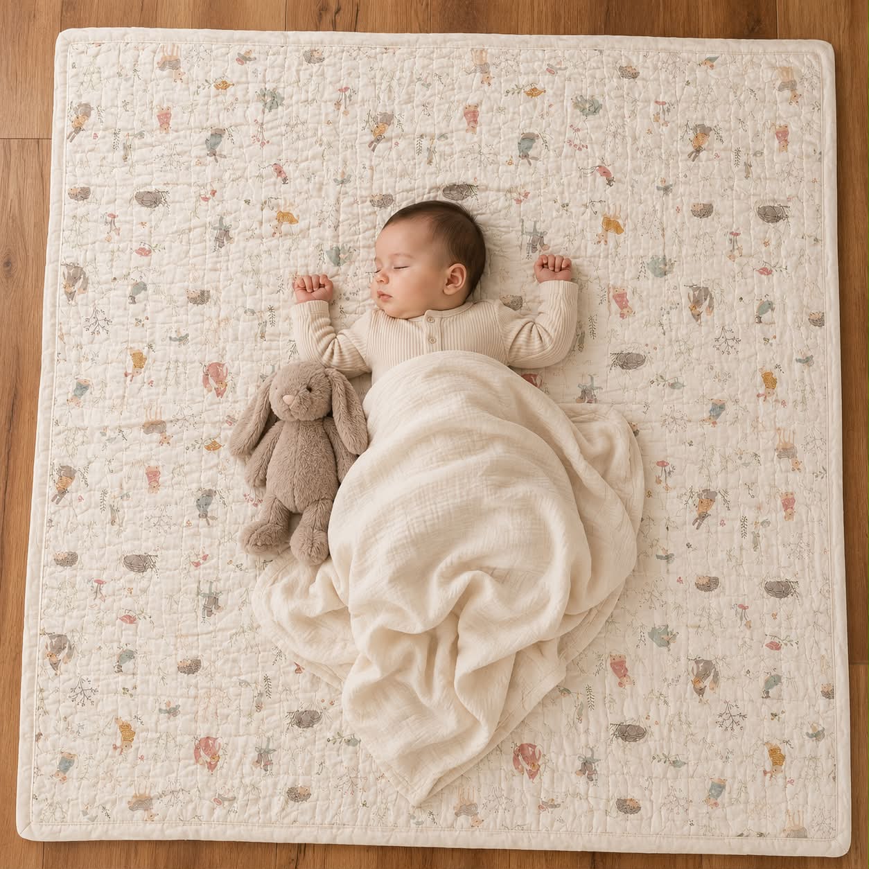 Organic Cotton Baby Quilt MN01