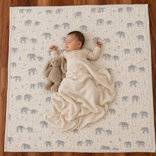 Organic Cotton Baby Quilt MN01