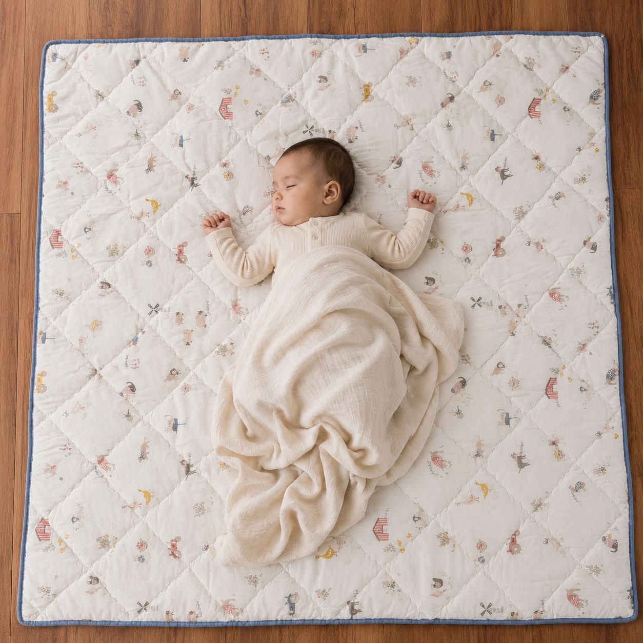Organic Cotton Baby Quilt MN01