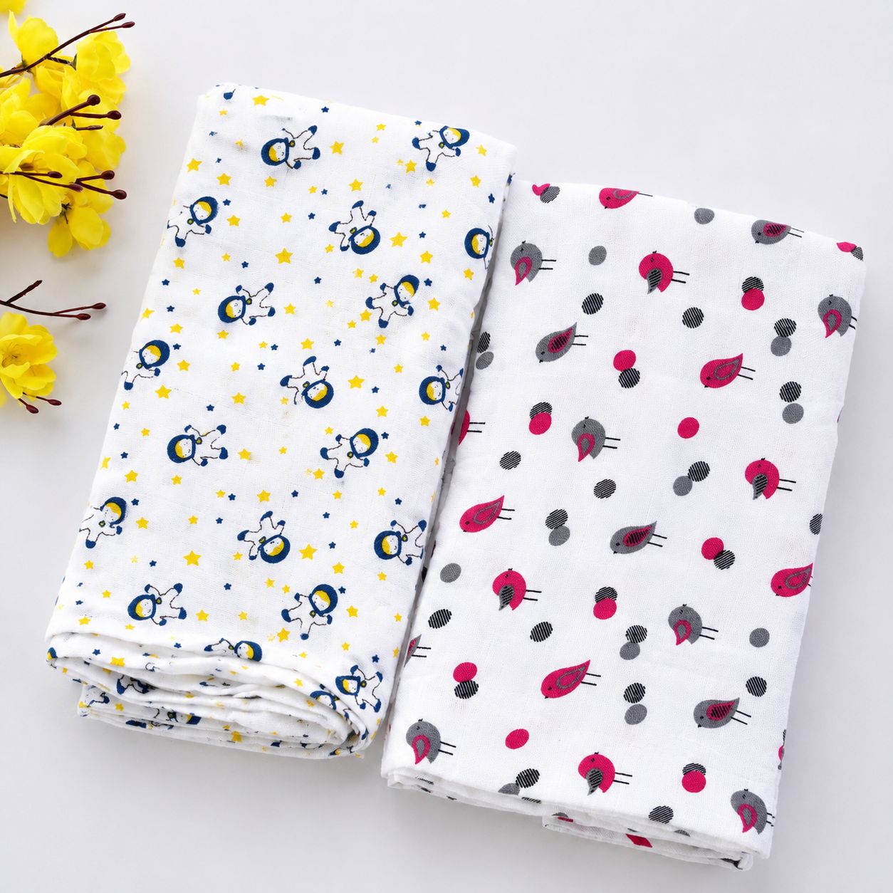 Newborn Muslin Wrapping Blanket