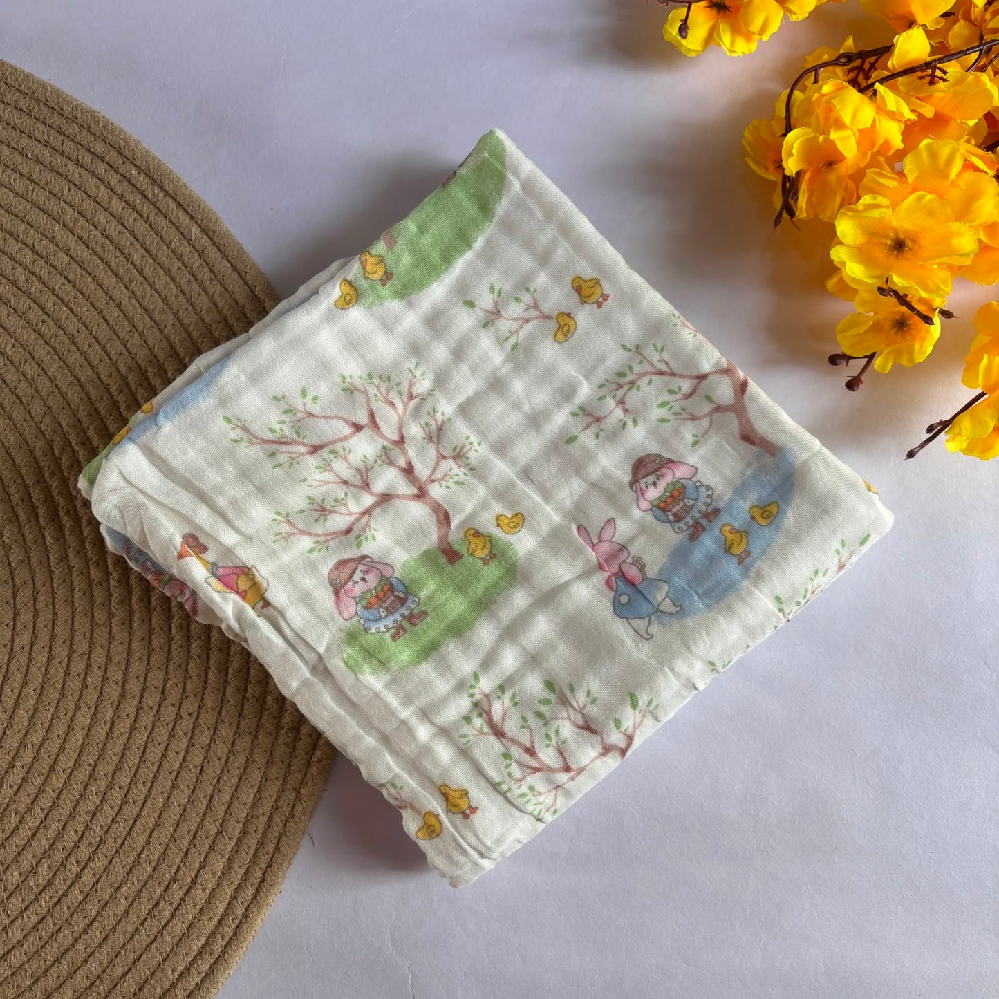 Muslin Crinkled  6 Layer Bath Towel MN01