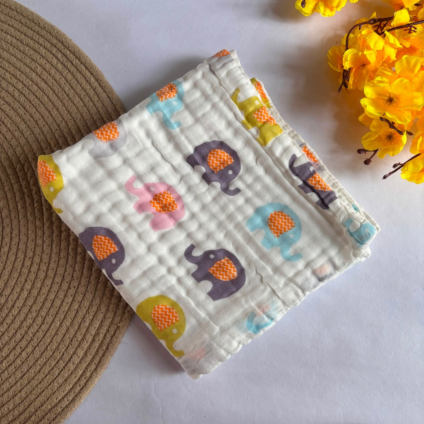 Muslin Crinkled  6 Layer Bath Towel MN01
