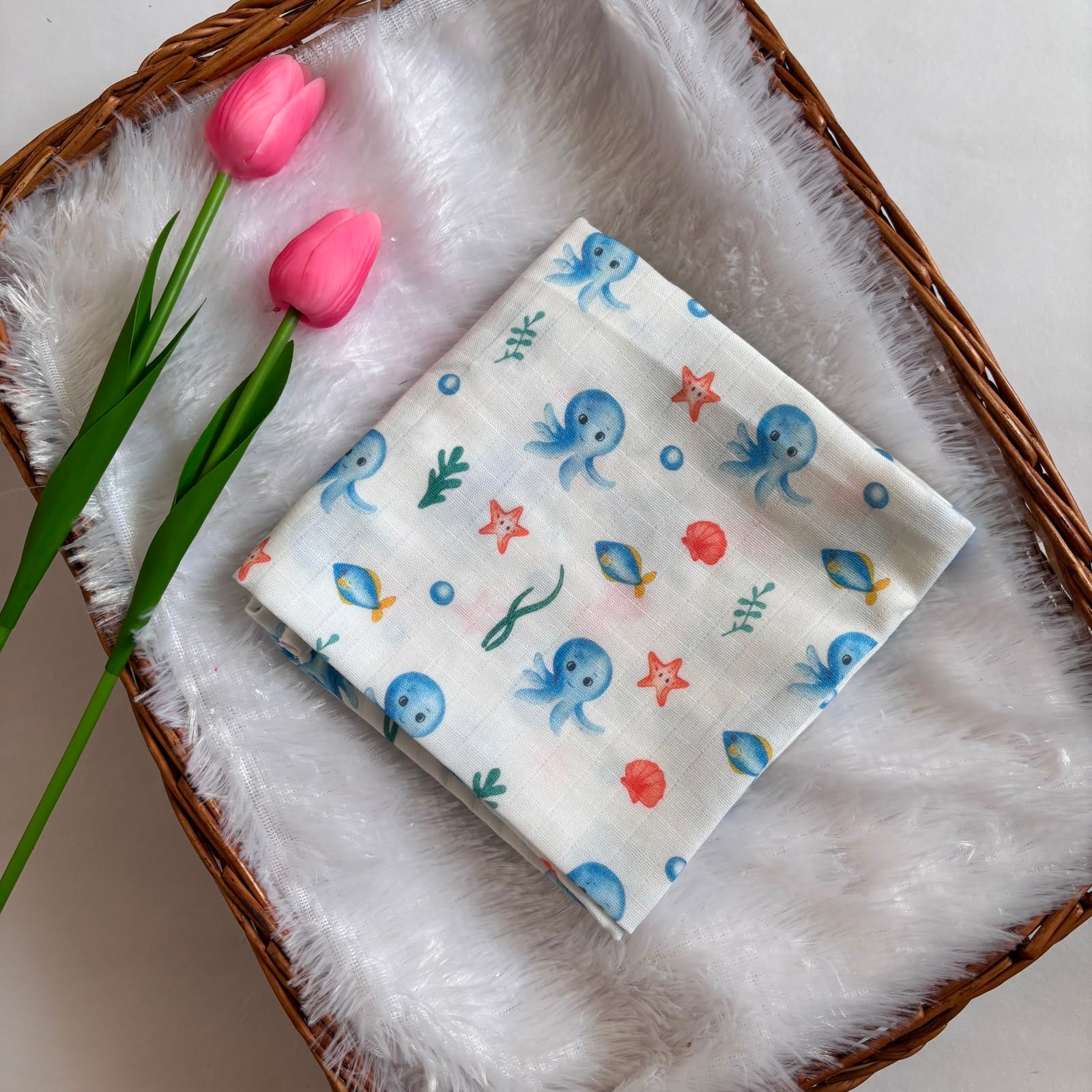 Organic Muslin Baby Towel