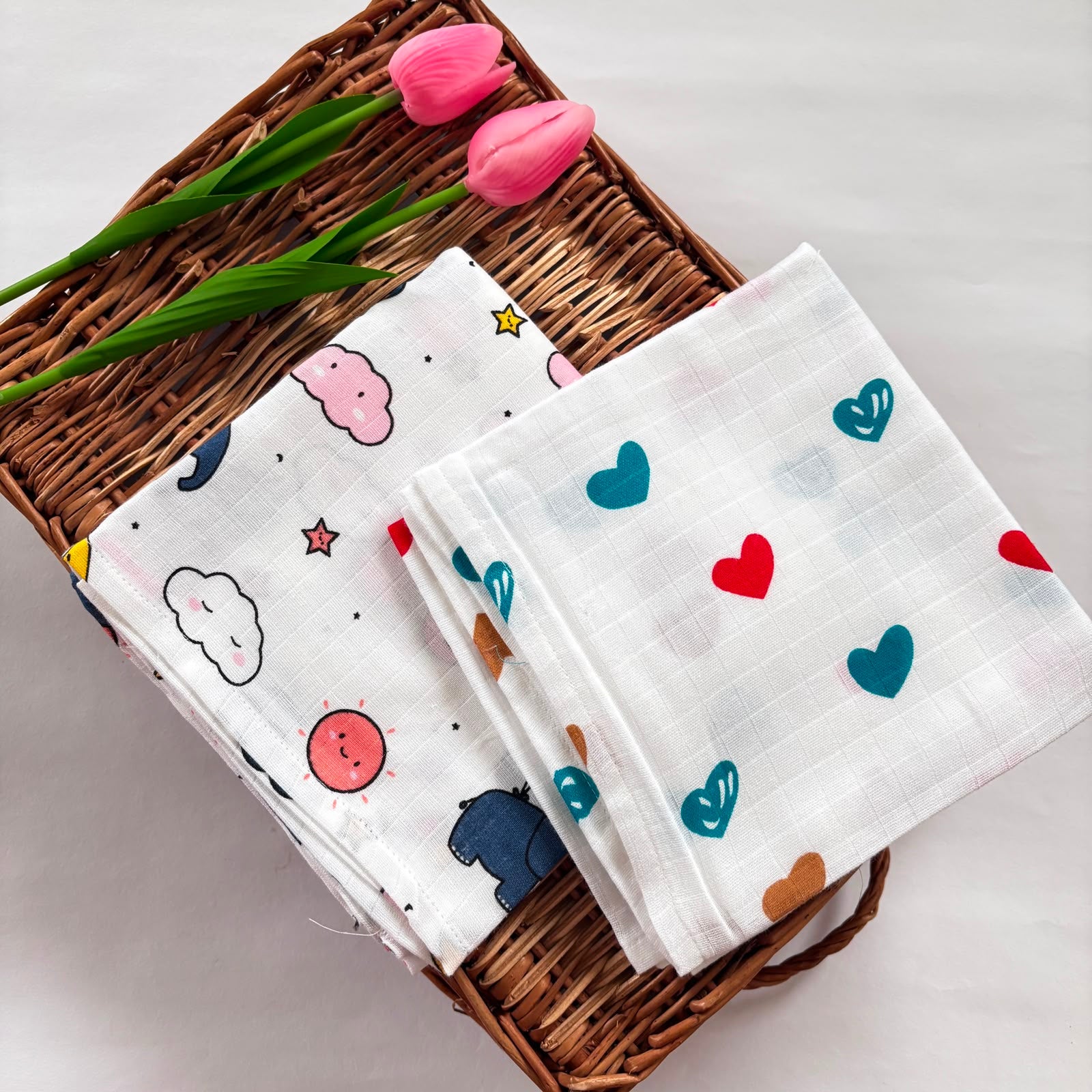 Muslin Bath Towel MN01 ( Pack of 2 )