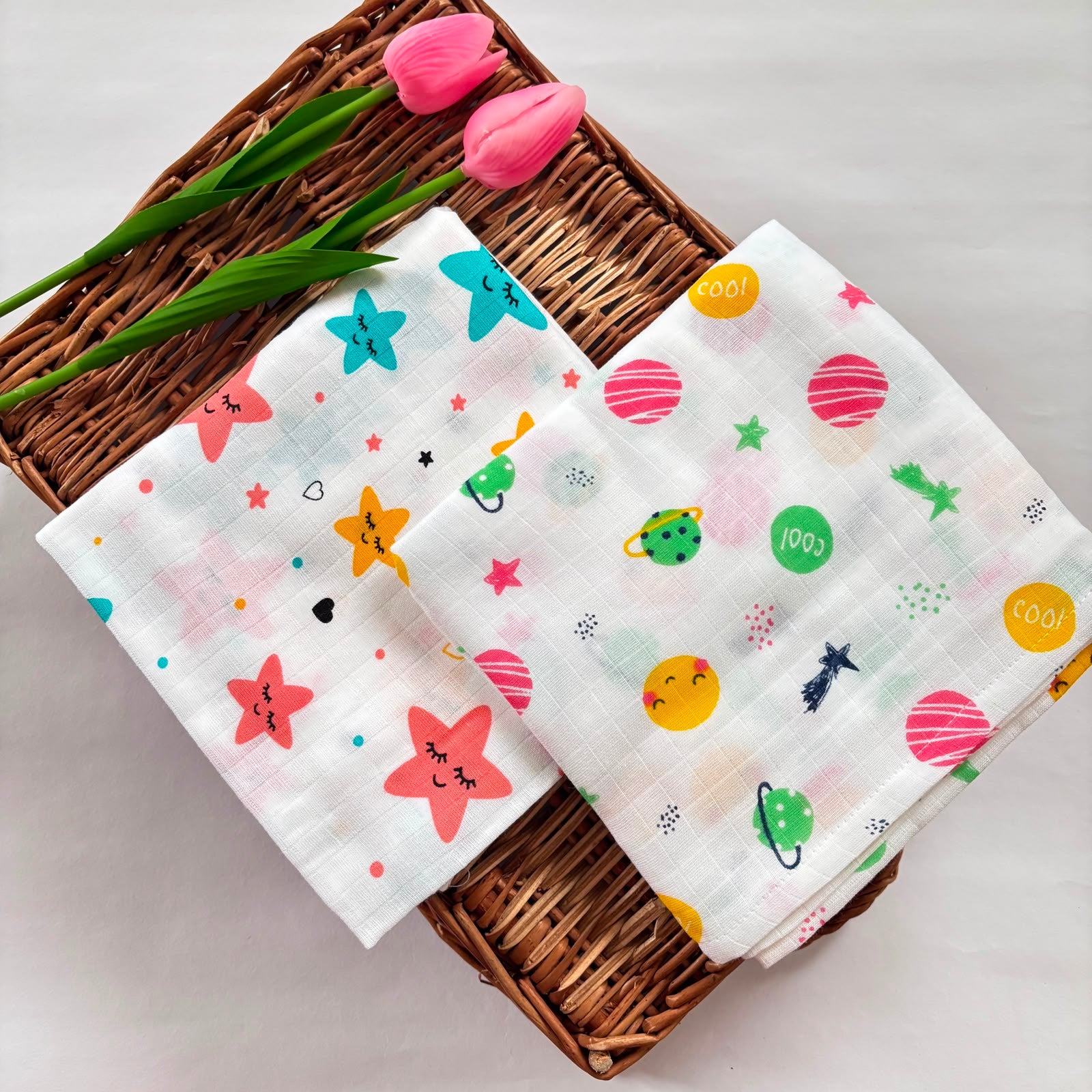 Muslin Bath Towel MN01 ( Pack of 2 )