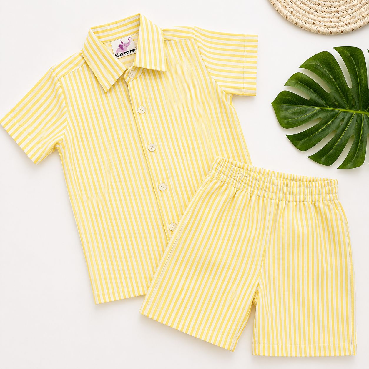 Boys Cotton Shirt And Shorts set