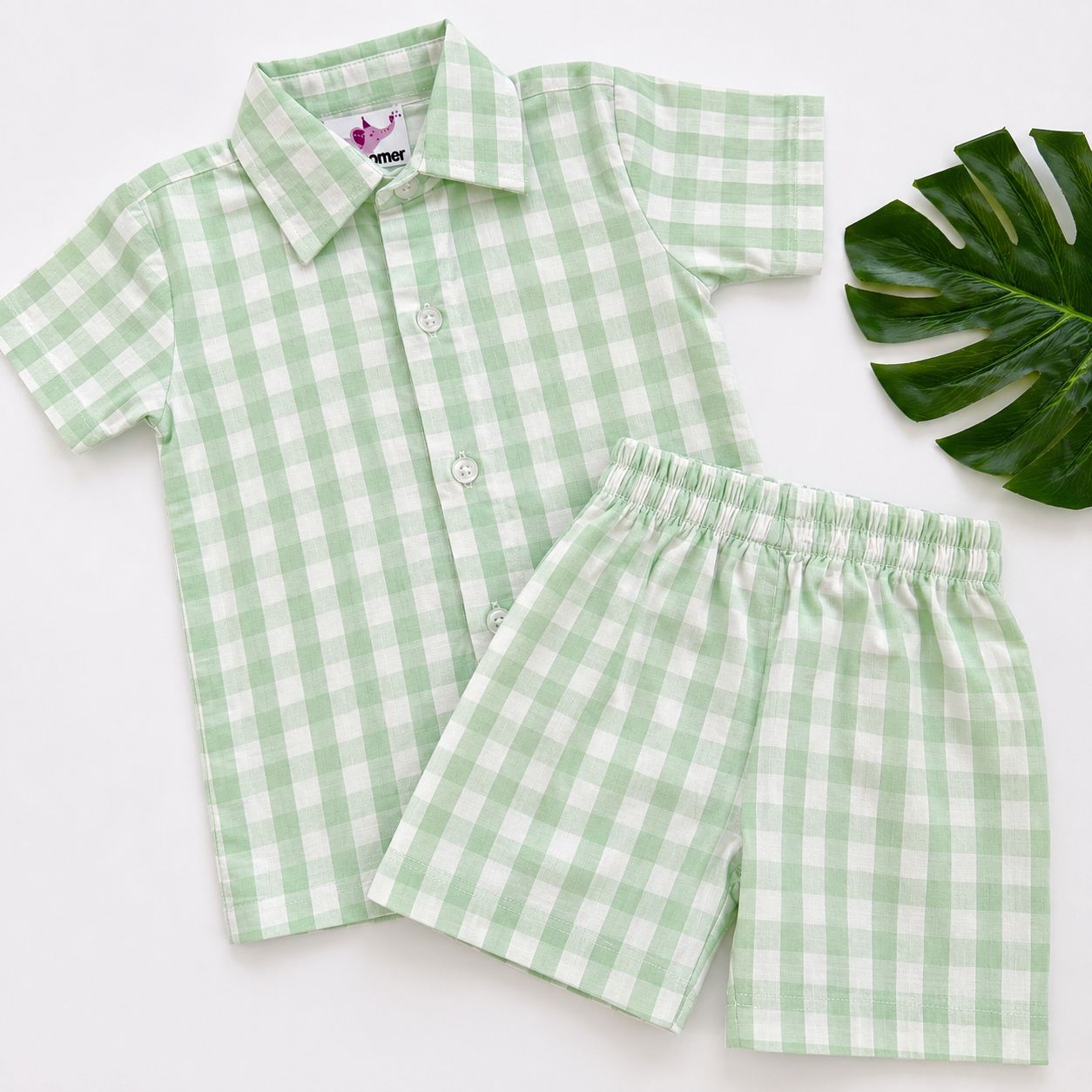 Boys Cotton Shirt And Shorts set