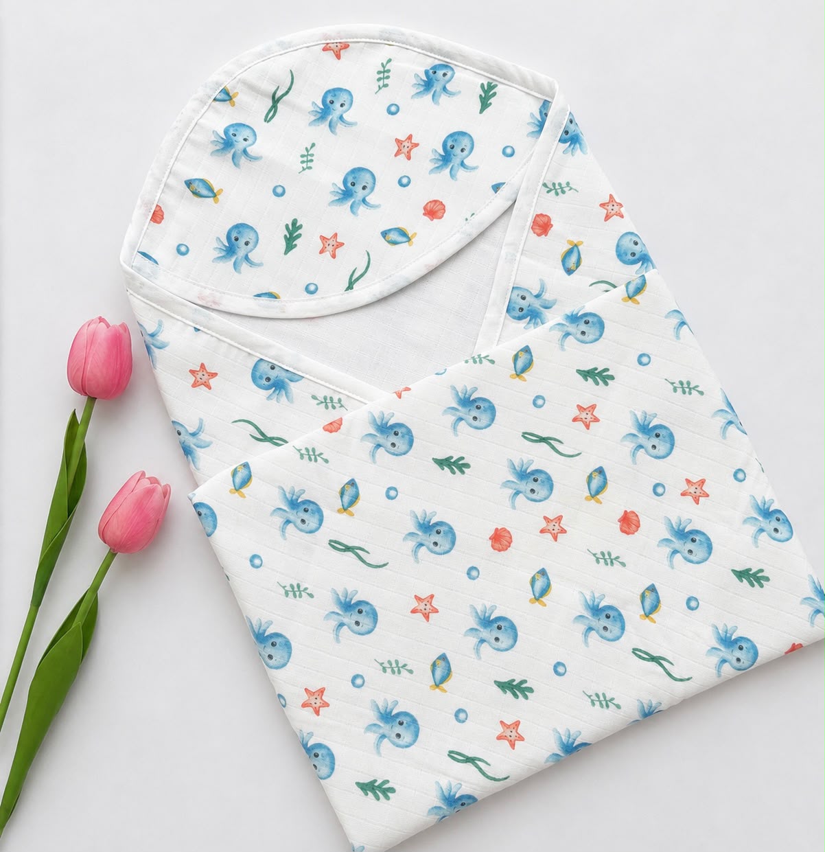 Baby muslin premium cap towel MN01
