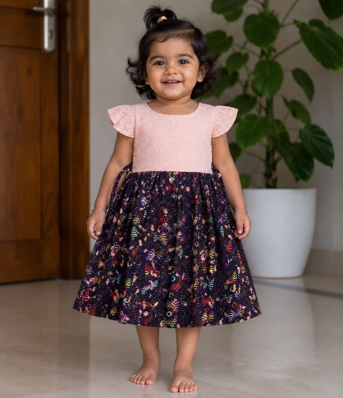 Premium Quality Girls Frock With Cotton Linings