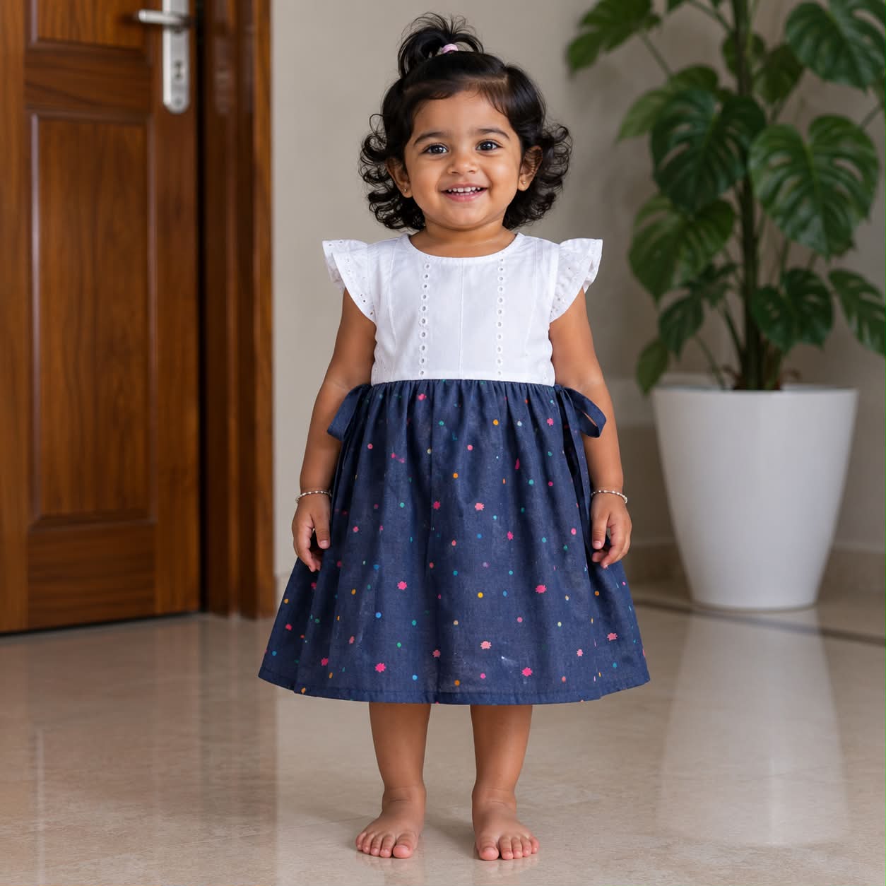 Premium Quality Girls Frock With Cotton Linings