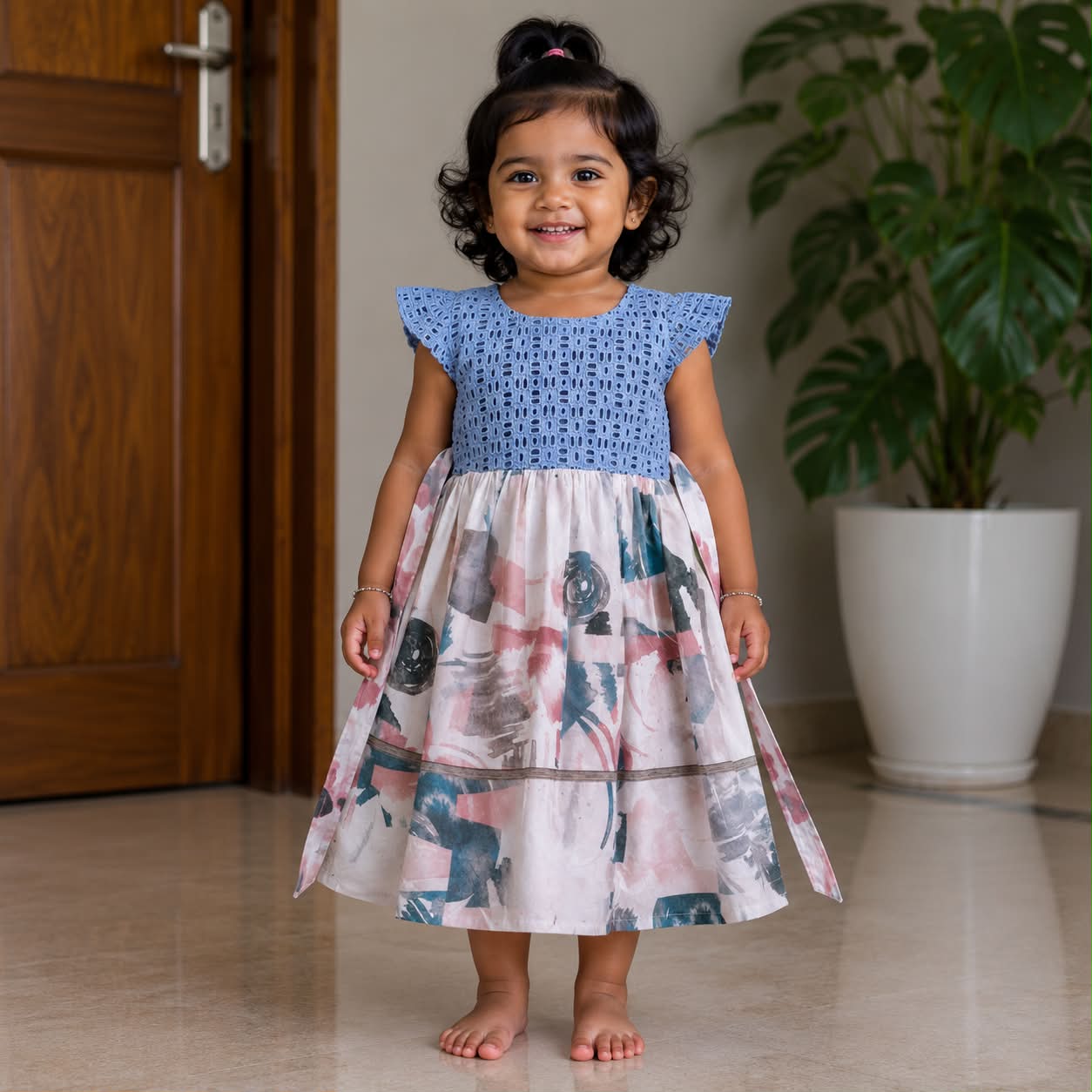 Premium Quality Girls Frock With Cotton Linings