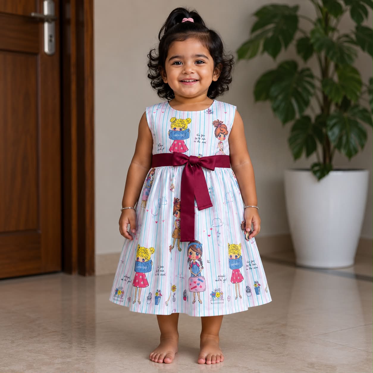 Premium Quality Girls Frock With Cotton Linings