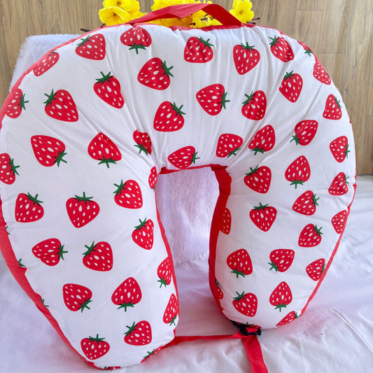 Feeding Pillow Strawberry print  MN01