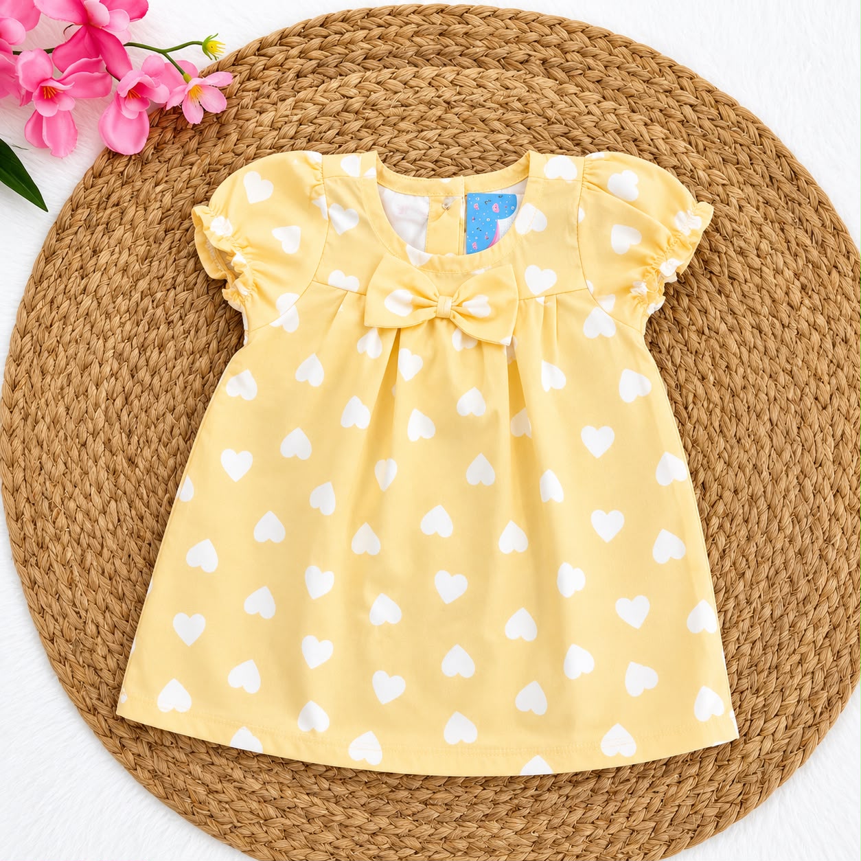Woven Cotton Baby Frocks CF01