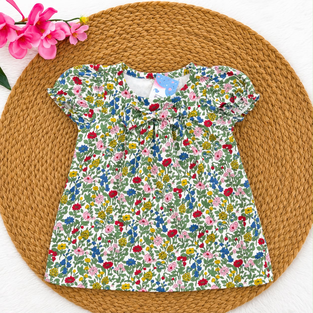 Woven Cotton Baby Frocks CF01