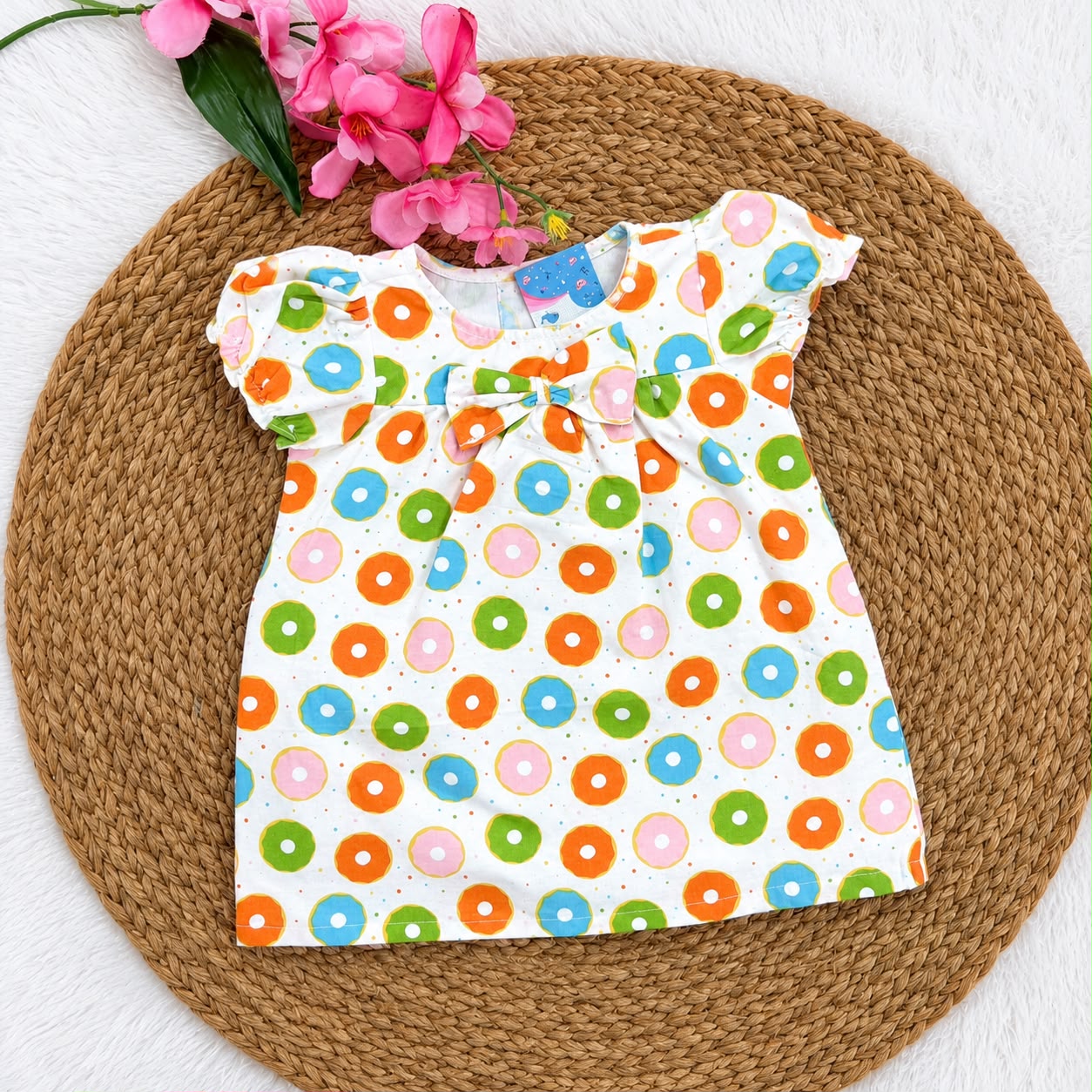 Woven Cotton Baby Frocks CF01