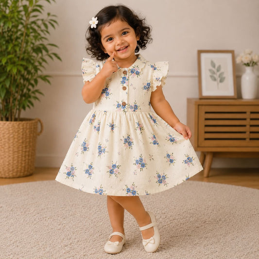 Baby Frocks Front Open Button MN01