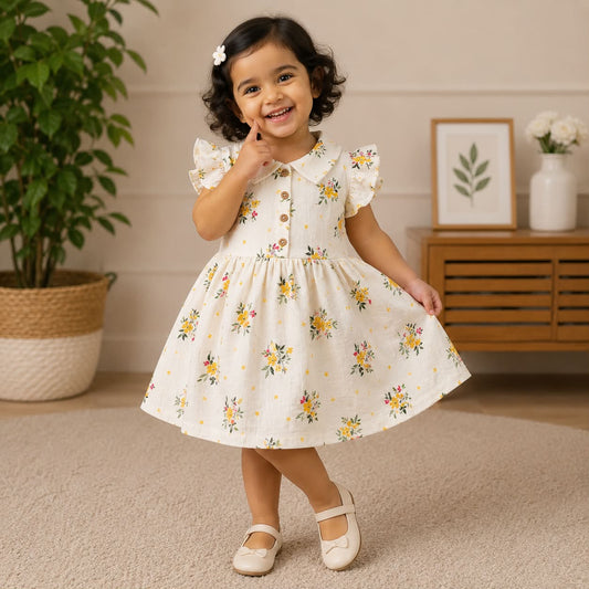 Baby Frocks Front Open Button MN01