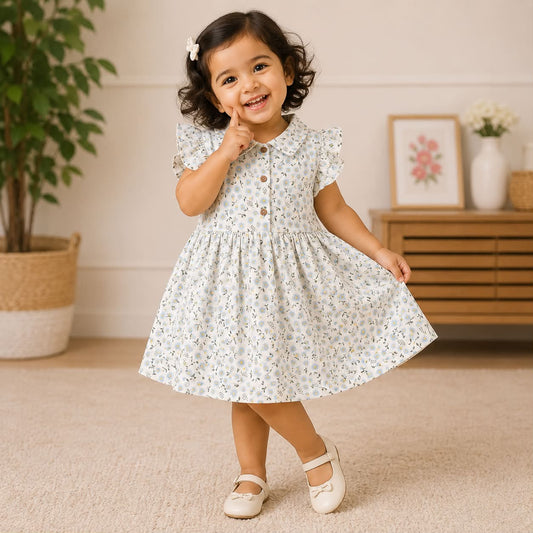 Baby Frocks Front Open Button MN01