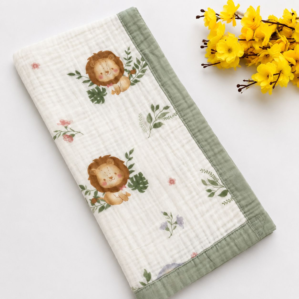 Crinkled Muslin 6 layer Blanket MN01