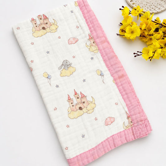 Crinkled Muslin 6 layer Blanket MN01