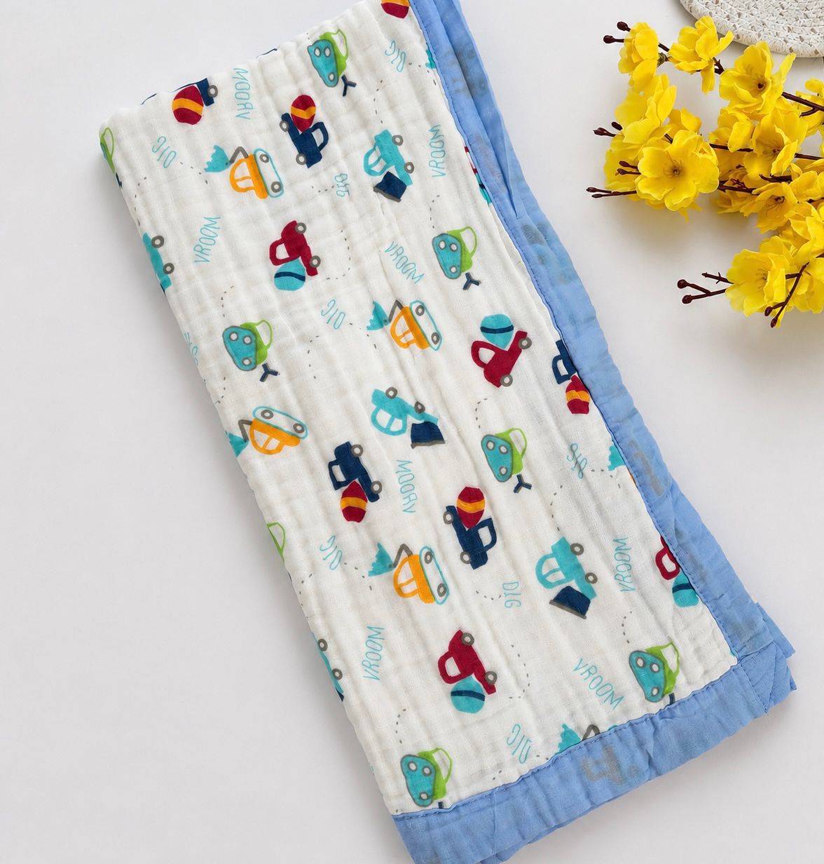 Crinkled Muslin 6 layer Blanket MN01