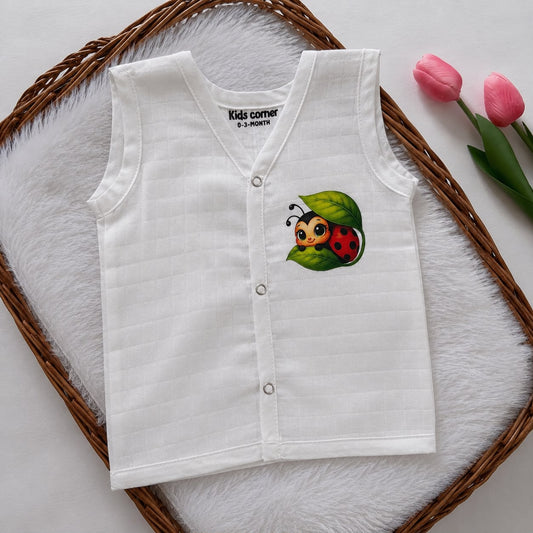 Muslin Button jablas MN01 ( ladybug )