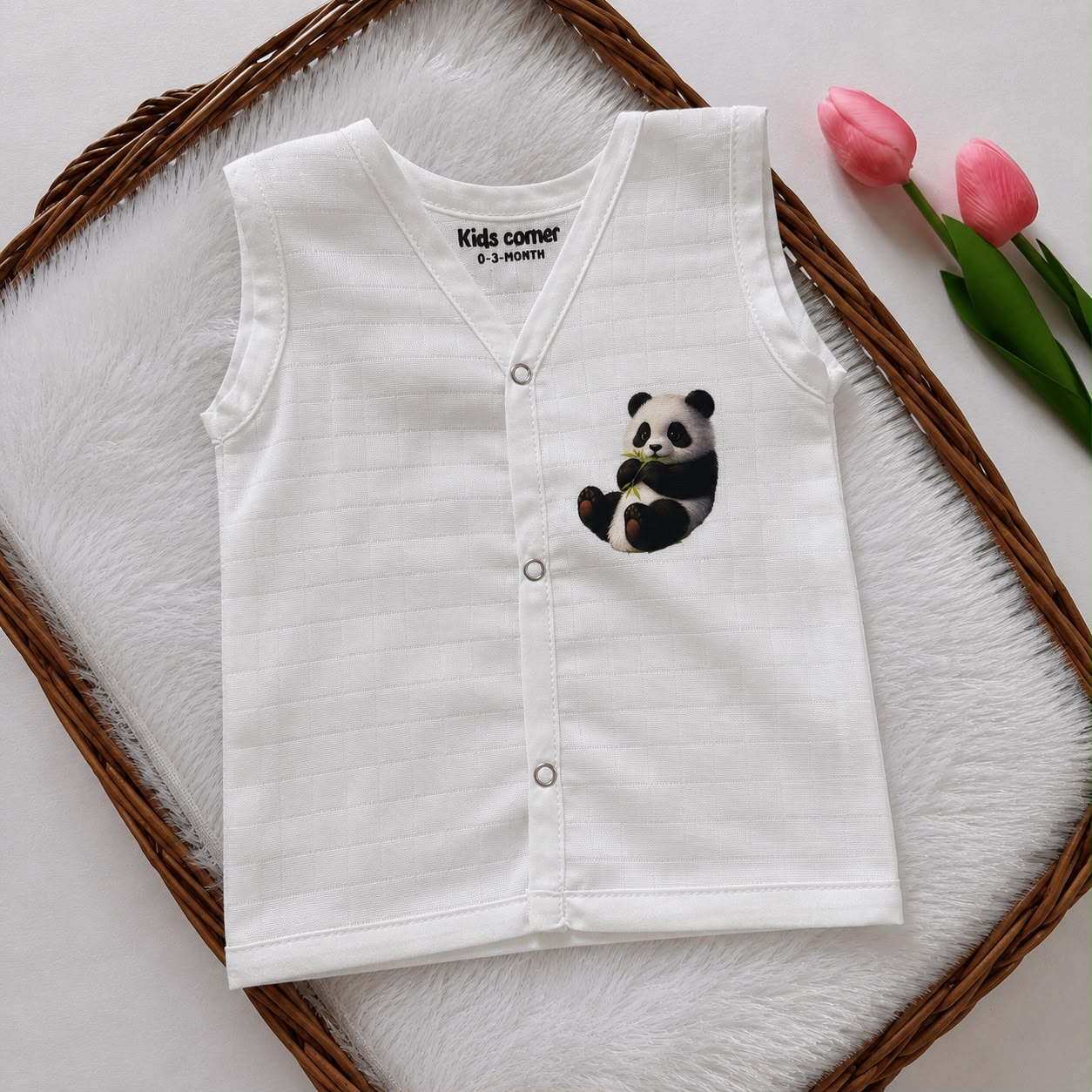 Muslin Button jablas MN01 ( Panda )