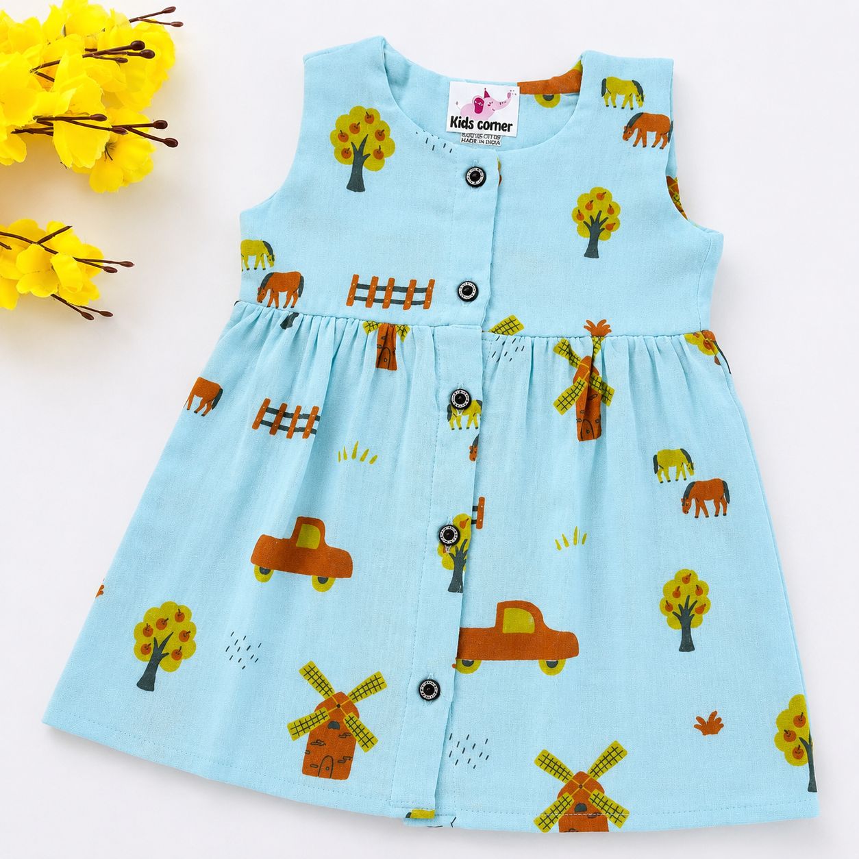 Muslin Frocks Double Layer Premium Quality MN01