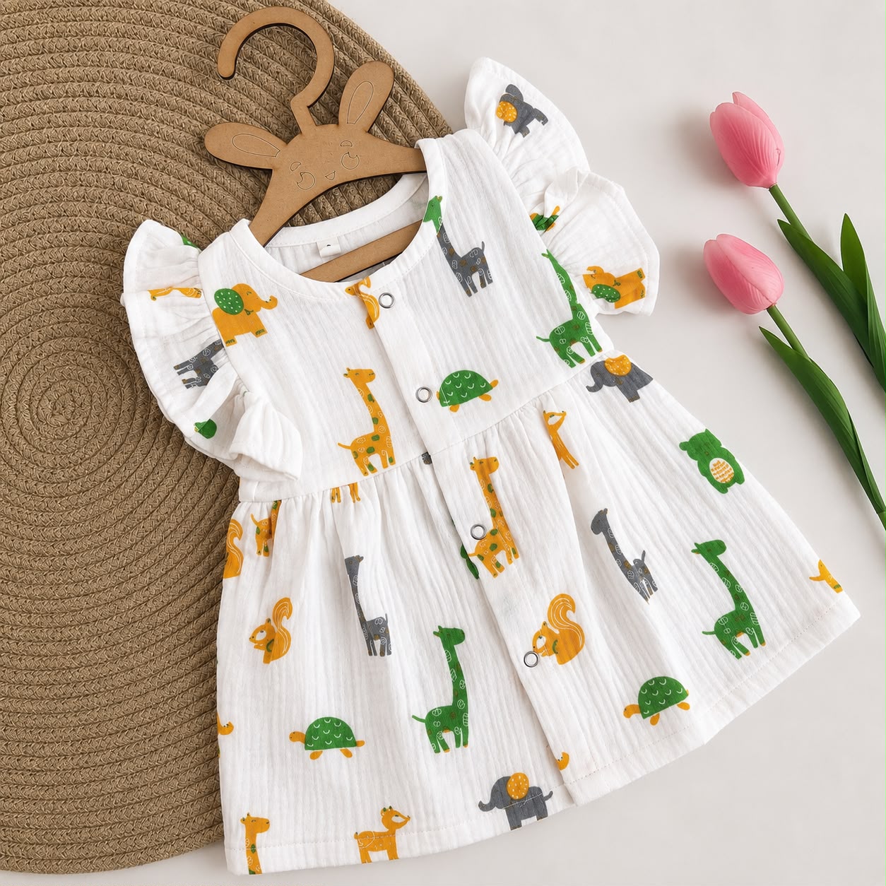 Comfortable Muslin Dresses for Babies