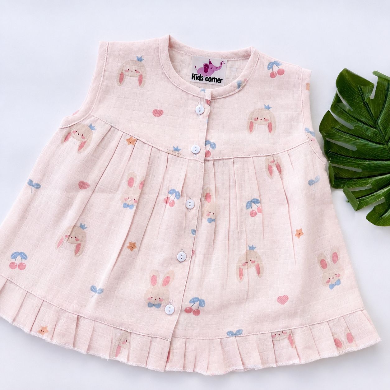 Muslin Frocks Front Open Button MN01