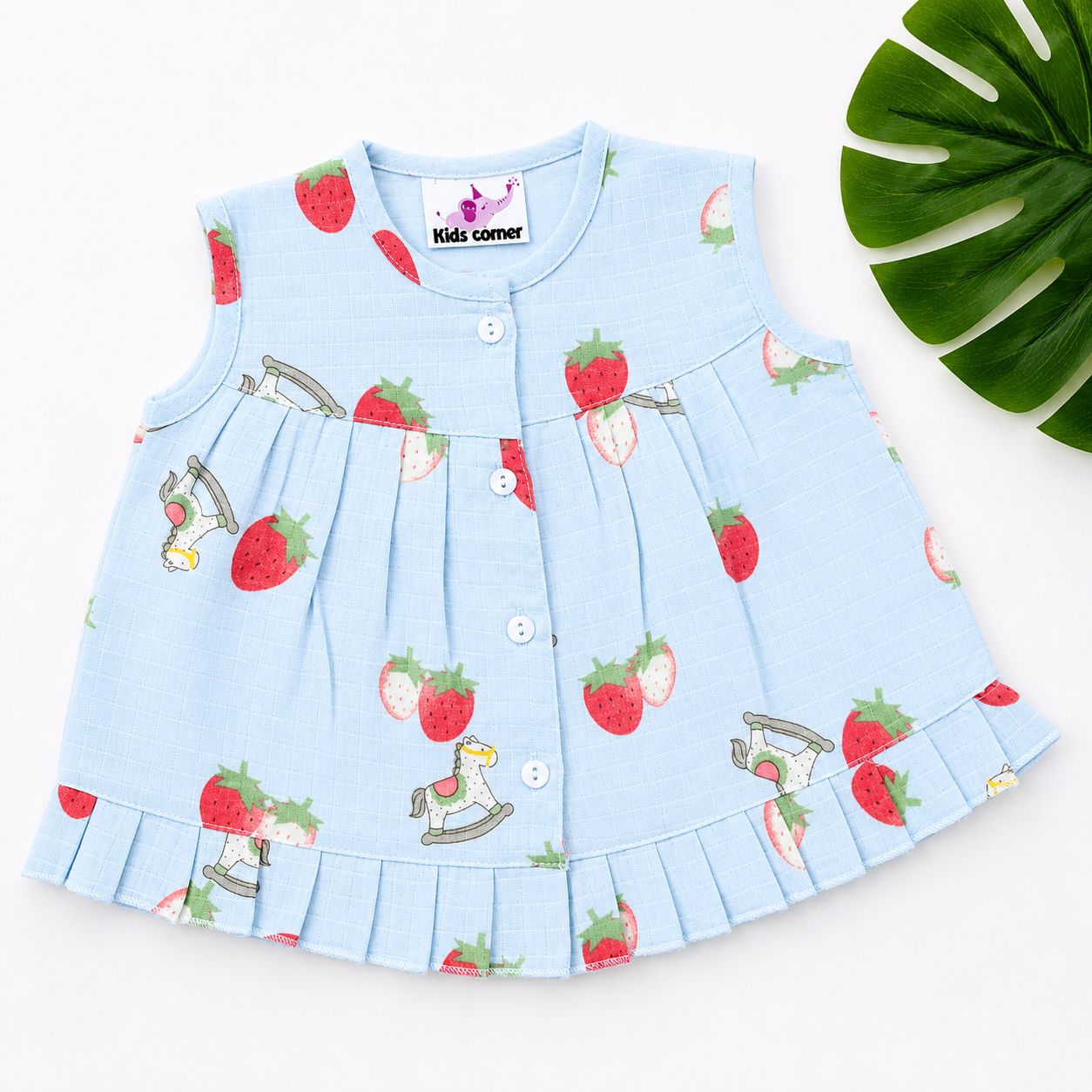 Muslin Frocks Front Open Button MN01