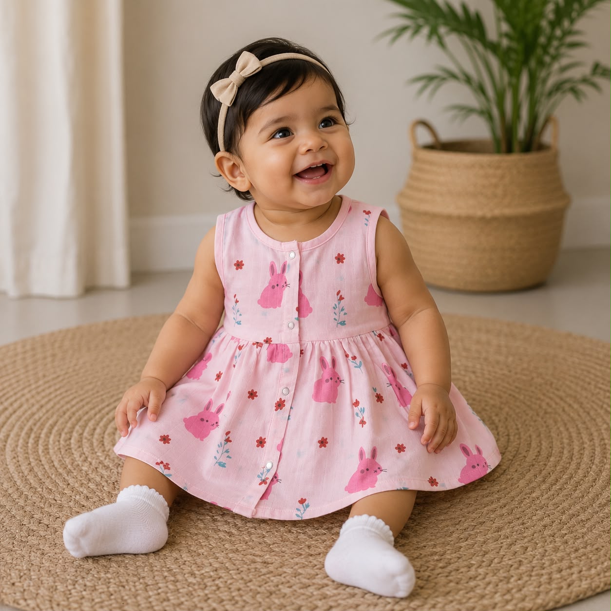 Breathable Muslin Frock Dresses