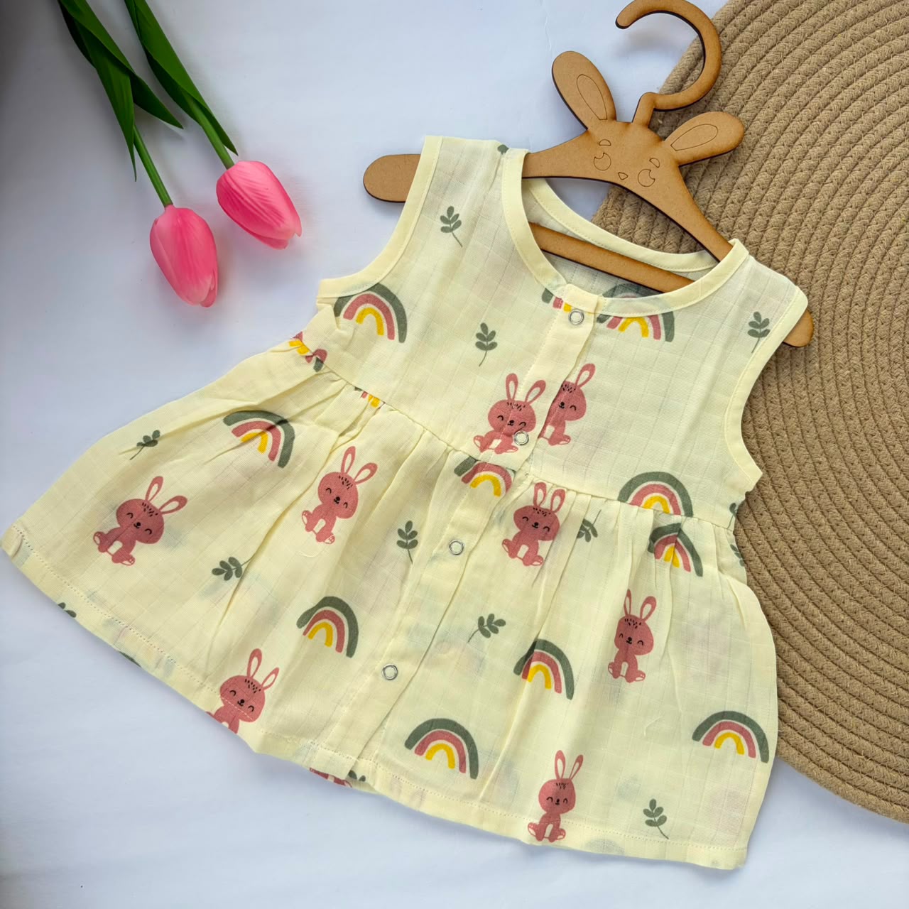 Cotton Muslin Frocks for Girls