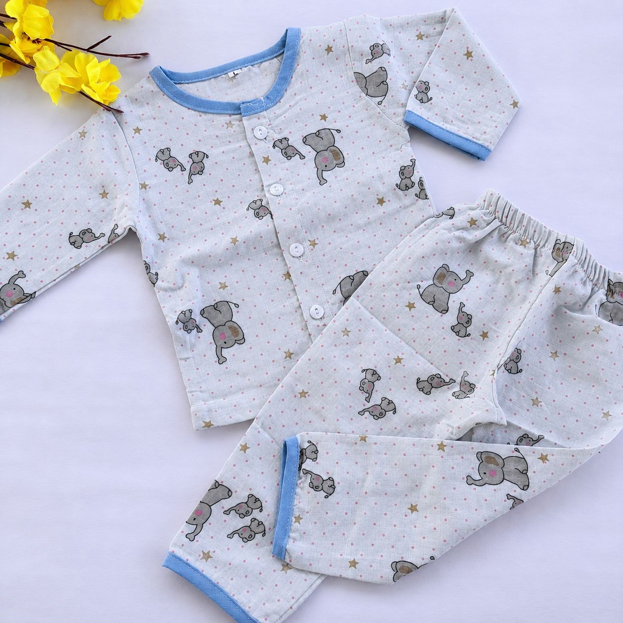 Lightweight Muslin Baby Outfit