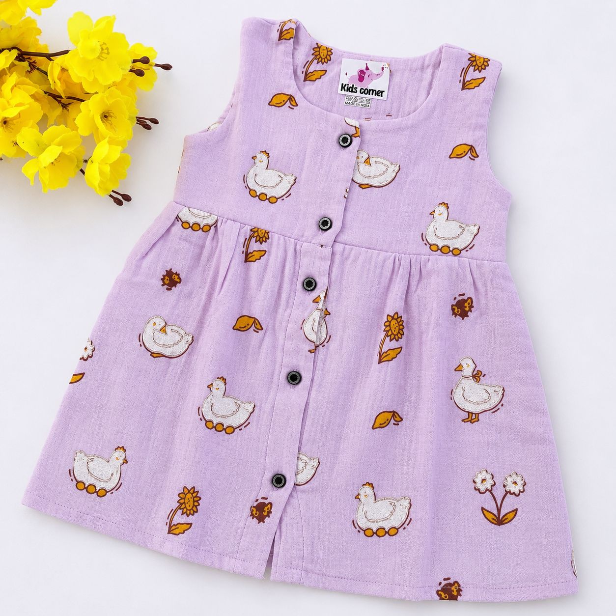 Muslin Frocks Double Layer Premium Quality MN01