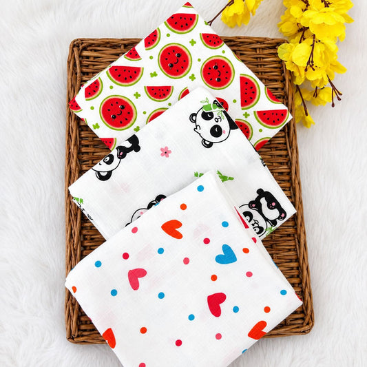 Premium Muslin Swaddle (Pack of 3 ) MN01