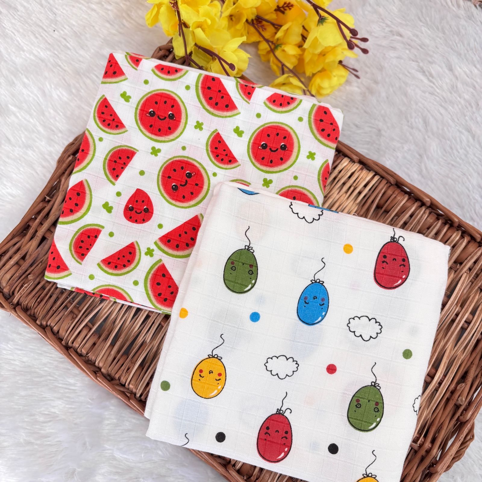 Premium Muslin Swaddle (Pack of 2 ) MN01