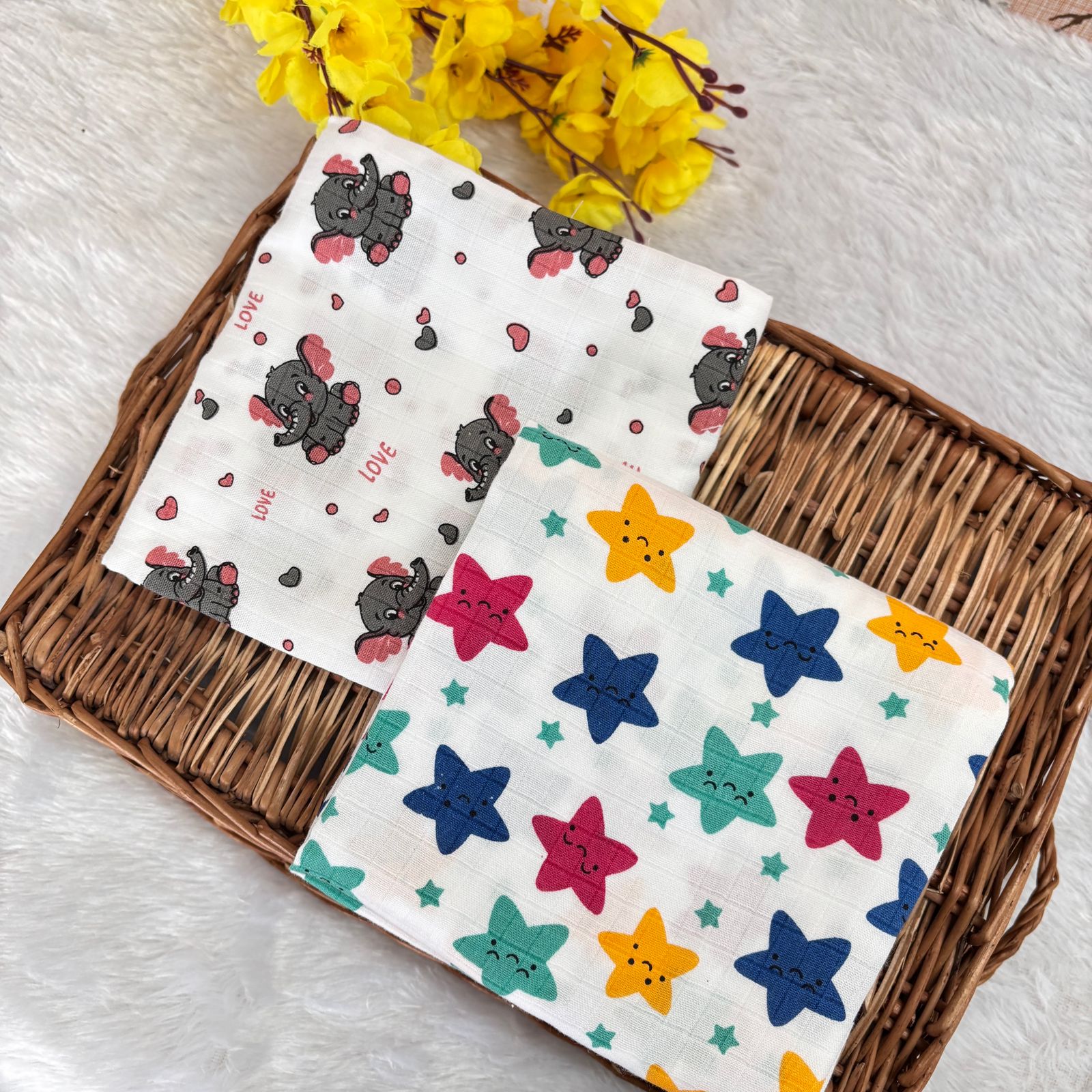 Premium Muslin Swaddle (Pack of 2 ) MN01