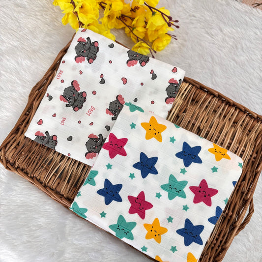 Premium Muslin Swaddle (Pack of 2 ) MN01