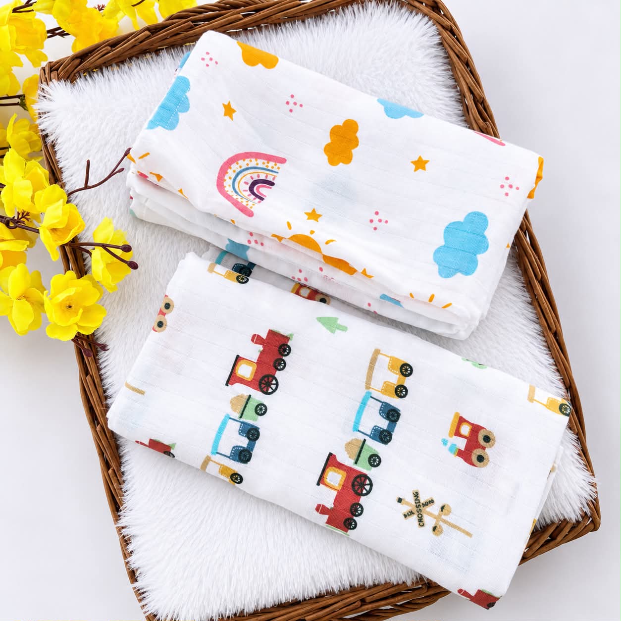 Premium Muslin Swaddle (Pack of 2 ) MN01