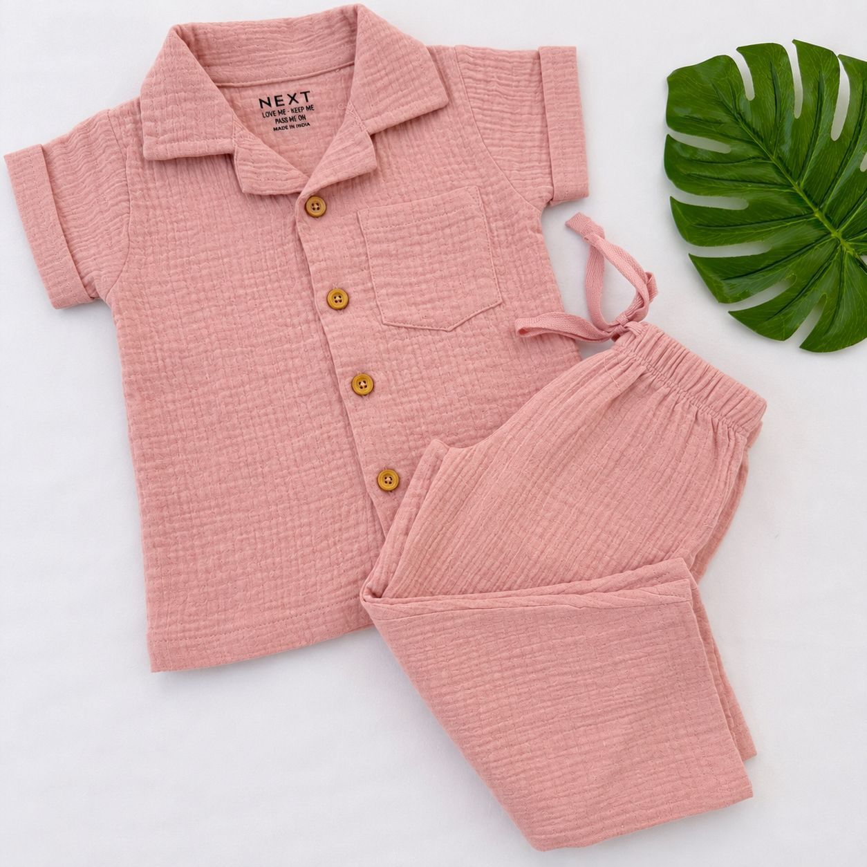 Lightweight Muslin Baby Outfit