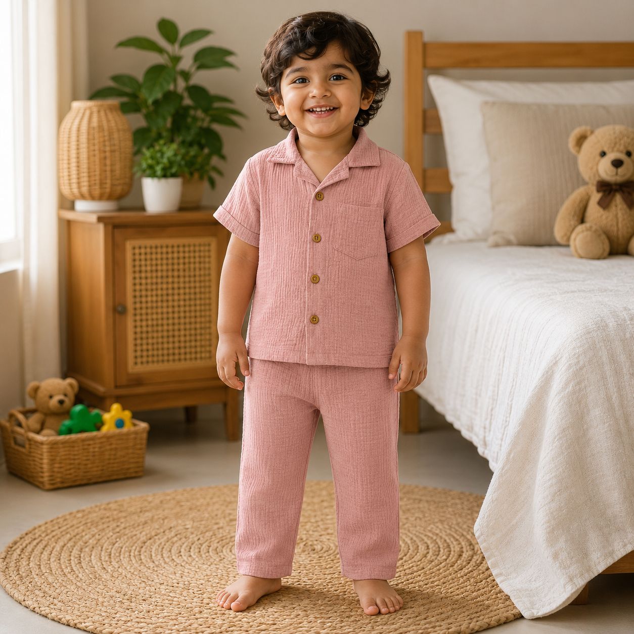 Lightweight Muslin Baby Outfit