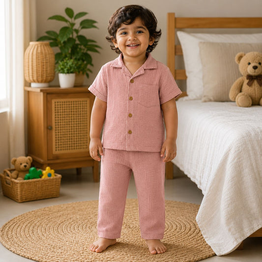 Muslin Double Layer Pant co-ord set