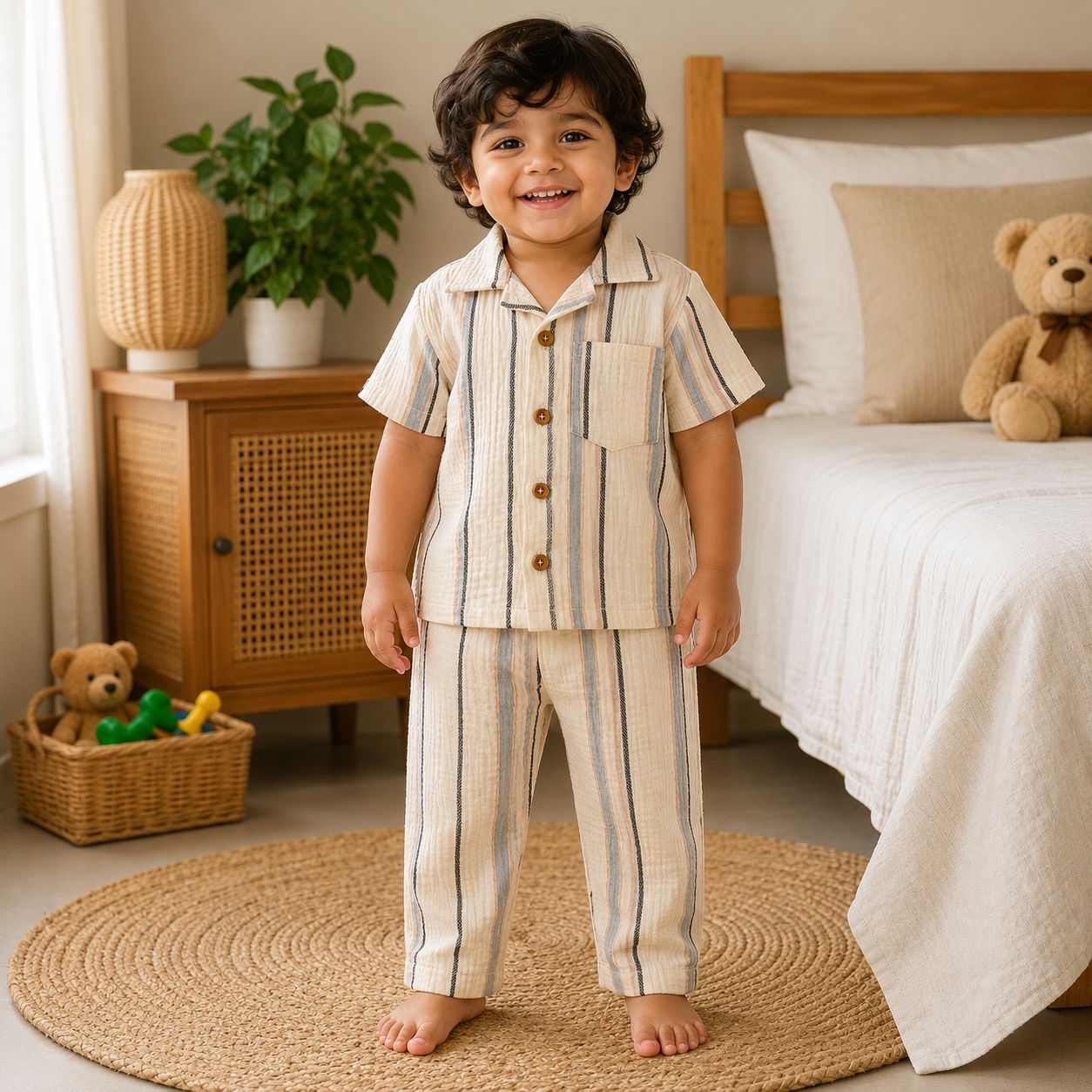 Lightweight Muslin Baby Outfit