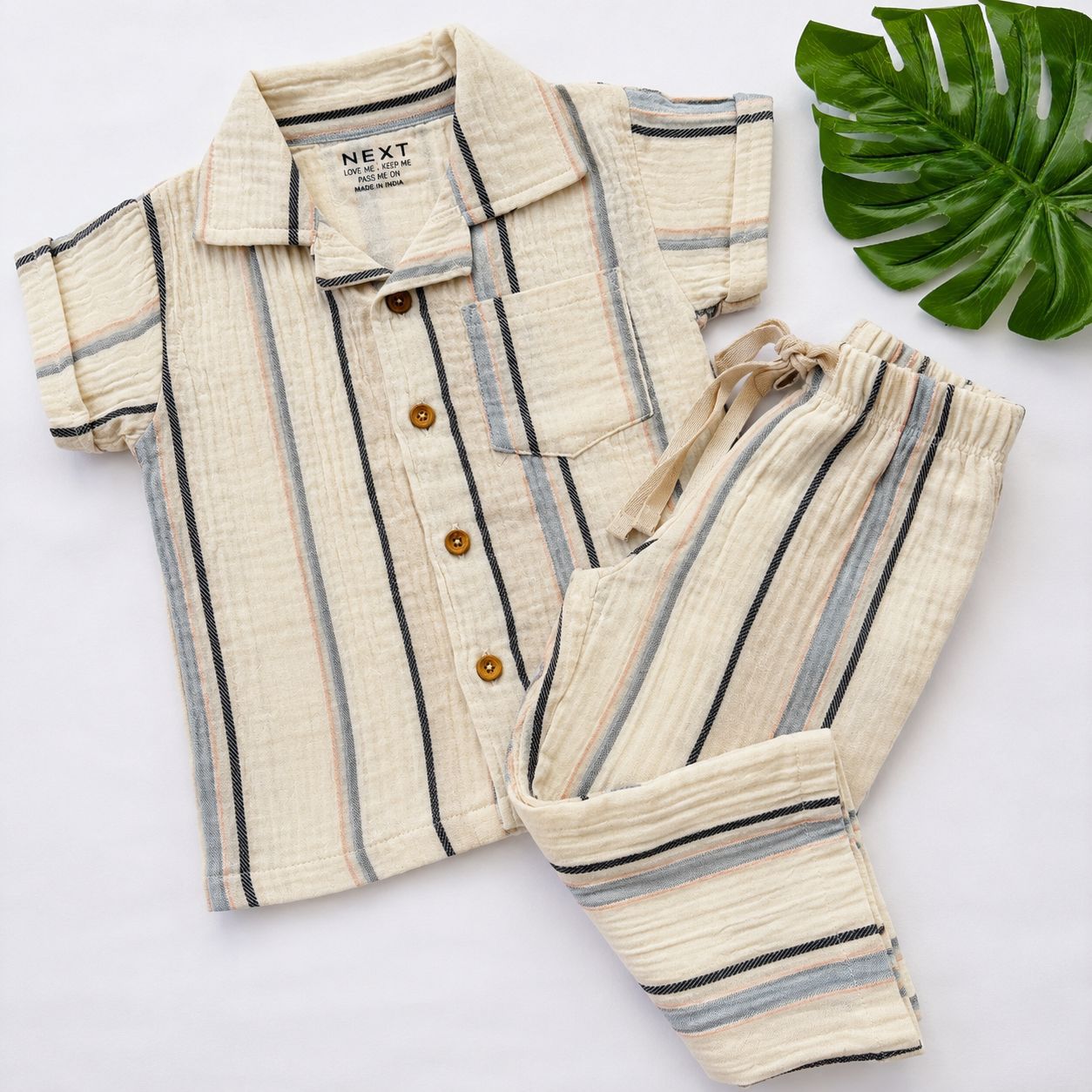 Lightweight Muslin Baby Outfit