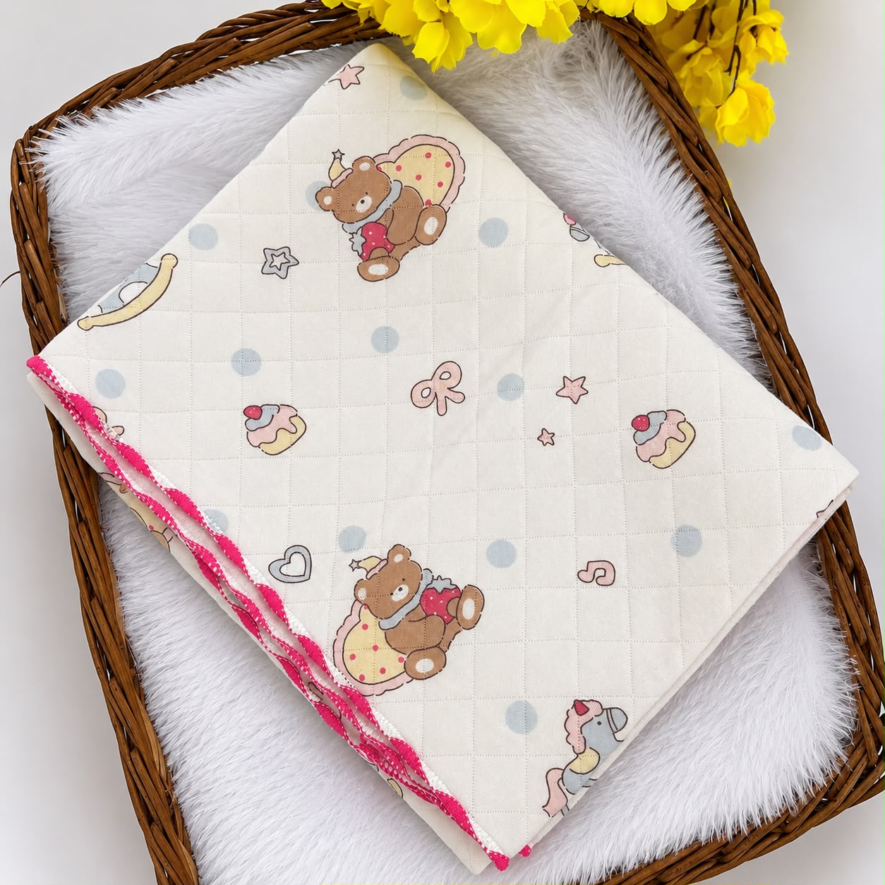 2 layer Muslin Receiving Blanket / Swaddle